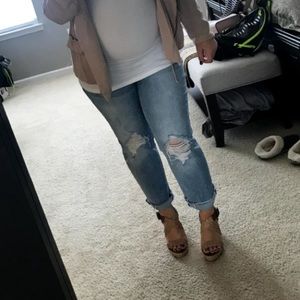 Indigo blue maternity jeans size Medium